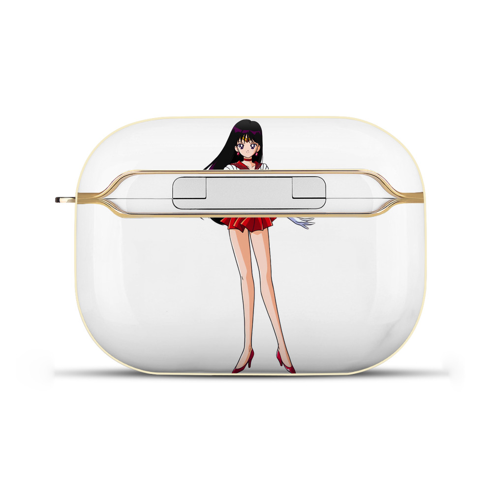 （画像用） 美少女戦士セーラームーン 火野レイ ひの レイ Sailor Moon Hino Rei （セーラーマーズ,Sailor Mars） 【AirPods Pro用】ハードシェル保護ケース｜耐衝撃・防指紋・カラビナ付き商品仕様