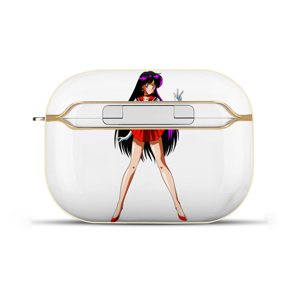 （画像用） 美少女戦士セーラームーン 火野レイ ひの レイ Sailor Moon Hino Rei （セーラーマーズ,Sailor Mars） 【AirPods Pro用】ハードシェル保護ケース｜耐衝撃・防指紋・カラビナ付き商品仕様