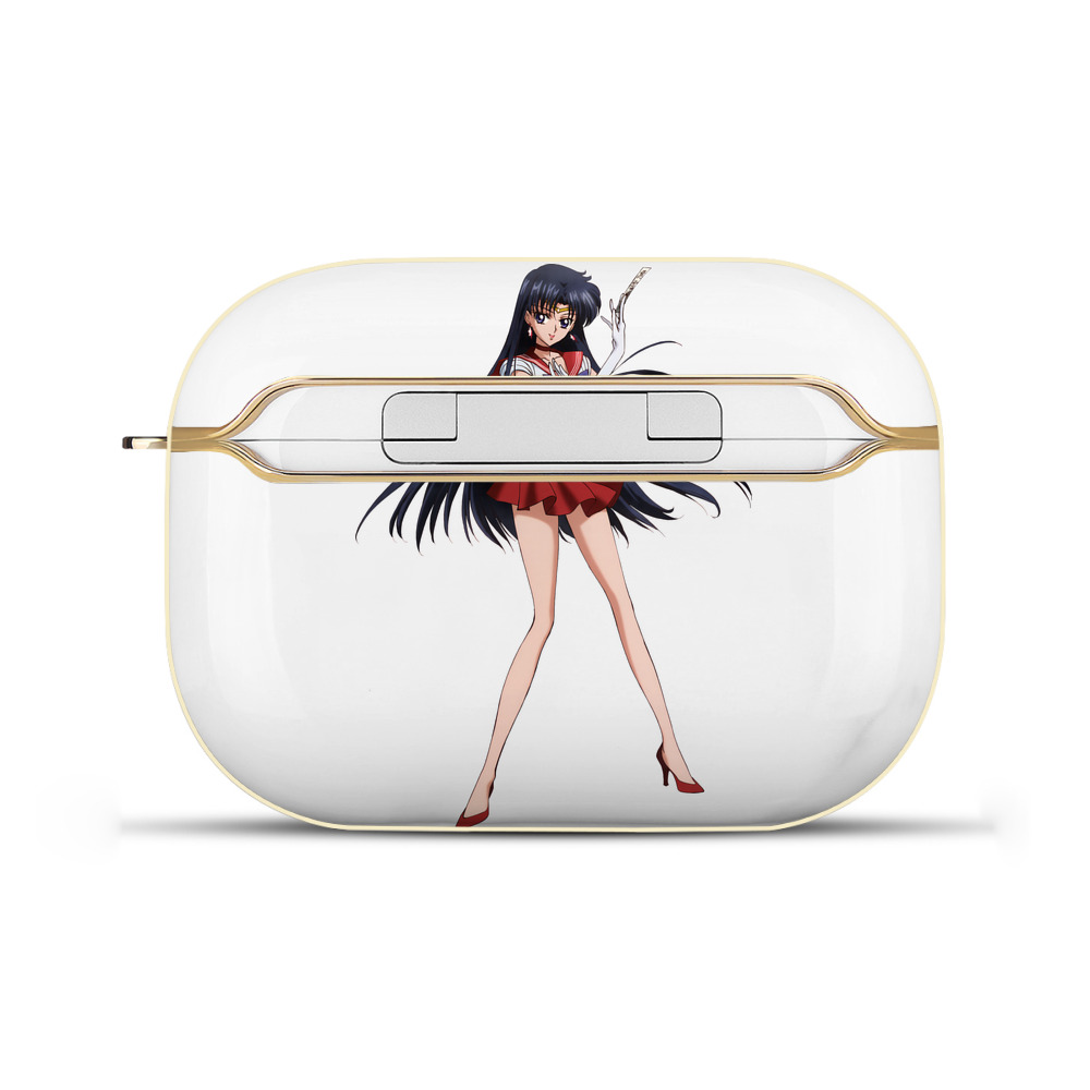（画像用） 美少女戦士セーラームーン 火野レイ ひの レイ Sailor Moon Hino Rei （セーラーマーズ,Sailor Mars） 【AirPods Pro用】ハードシェル保護ケース｜耐衝撃・防指紋・カラビナ付き商品仕様