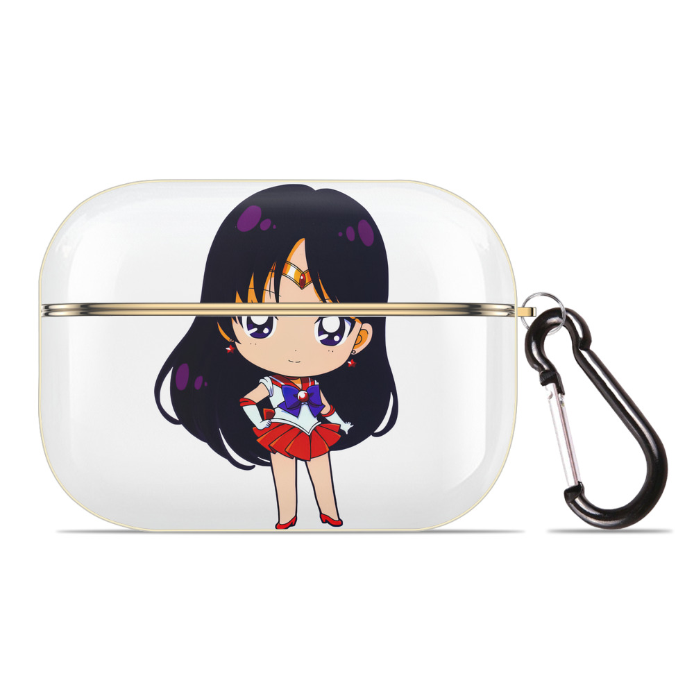 （画像用） 美少女戦士セーラームーン 火野レイ ひの レイ Sailor Moon Hino Rei （セーラーマーズ,Sailor Mars） 【AirPods Pro用】ハードシェル保護ケース｜耐衝撃・防指紋・カラビナ付き商品仕様