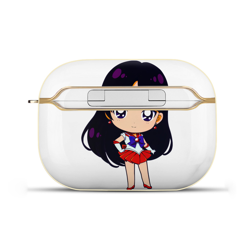 （画像用） 美少女戦士セーラームーン 火野レイ ひの レイ Sailor Moon Hino Rei （セーラーマーズ,Sailor Mars） 【AirPods Pro用】ハードシェル保護ケース｜耐衝撃・防指紋・カラビナ付き商品仕様