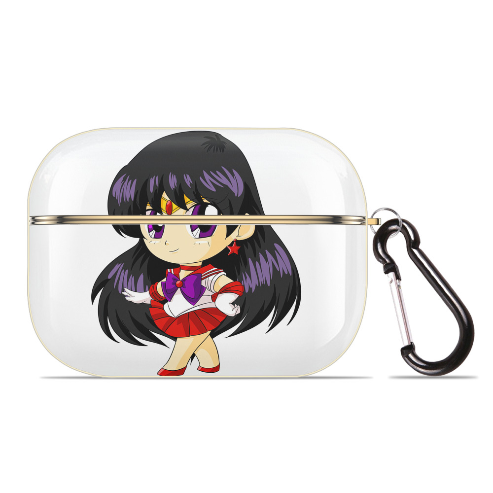 （画像用） 美少女戦士セーラームーン 火野レイ ひの レイ Sailor Moon Hino Rei （セーラーマーズ,Sailor Mars） 【AirPods Pro用】ハードシェル保護ケース｜耐衝撃・防指紋・カラビナ付き商品仕様
