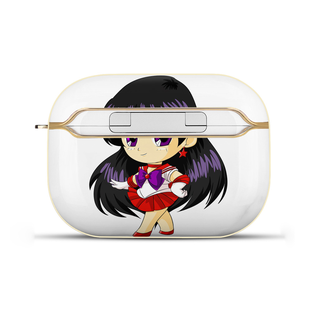 （画像用） 美少女戦士セーラームーン 火野レイ ひの レイ Sailor Moon Hino Rei （セーラーマーズ,Sailor Mars） 【AirPods Pro用】ハードシェル保護ケース｜耐衝撃・防指紋・カラビナ付き商品仕様
