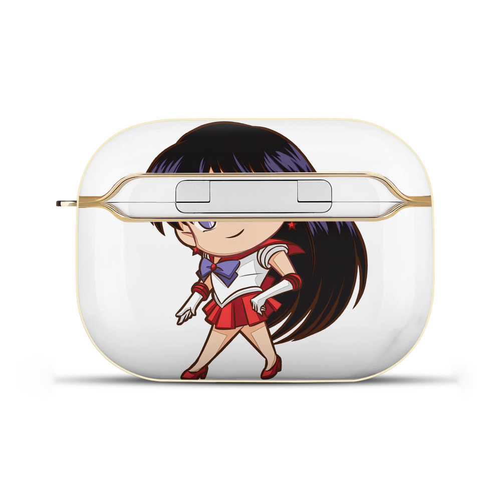 （画像用） 美少女戦士セーラームーン 火野レイ ひの レイ Sailor Moon Hino Rei （セーラーマーズ,Sailor Mars） 【AirPods Pro用】ハードシェル保護ケース｜耐衝撃・防指紋・カラビナ付き商品仕様