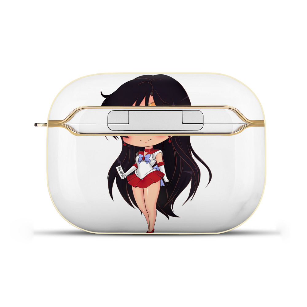 （画像用） 美少女戦士セーラームーン 火野レイ ひの レイ Sailor Moon Hino Rei （セーラーマーズ,Sailor Mars） 【AirPods Pro用】ハードシェル保護ケース｜耐衝撃・防指紋・カラビナ付き商品仕様
