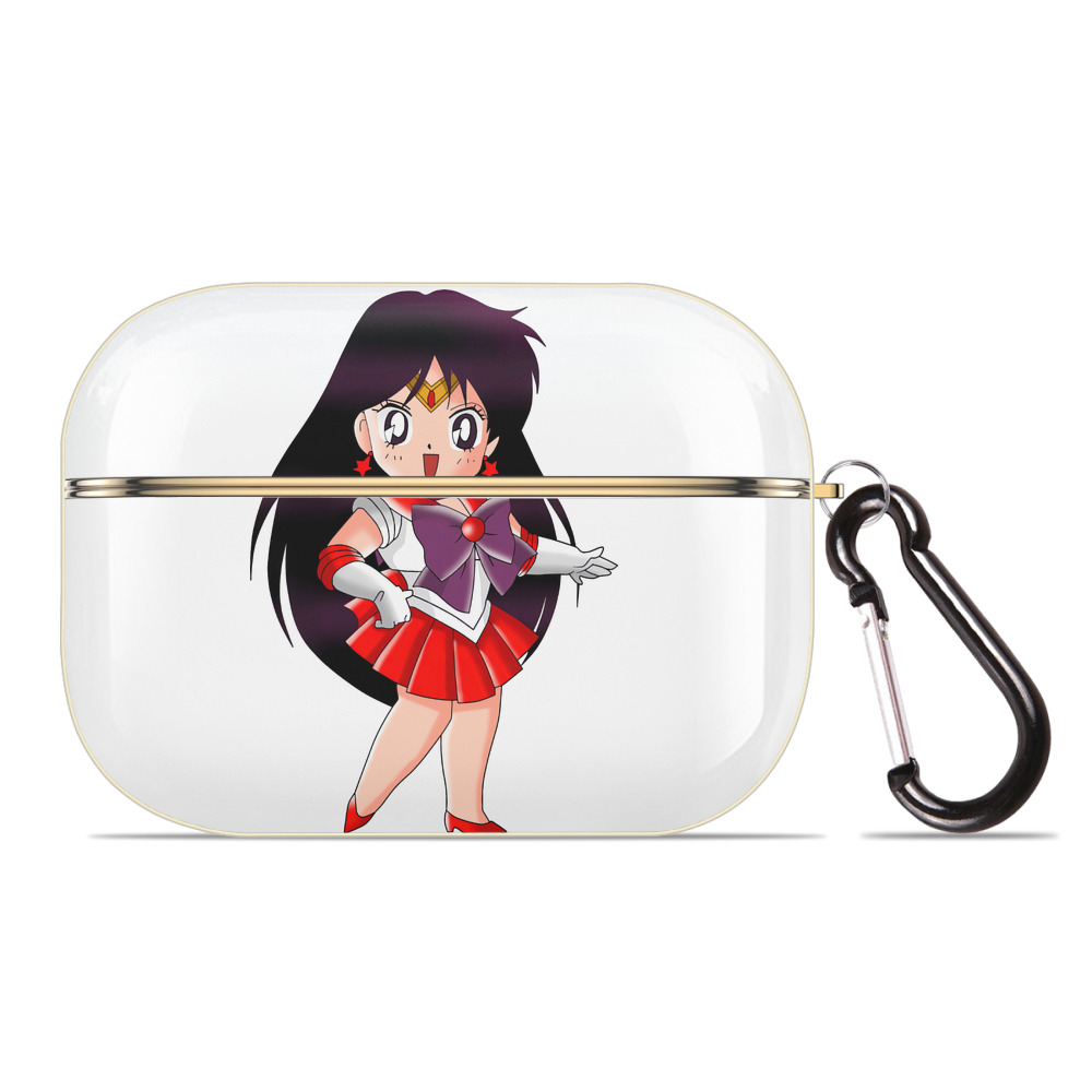 （画像用） 美少女戦士セーラームーン 火野レイ ひの レイ Sailor Moon Hino Rei （セーラーマーズ,Sailor Mars） 【AirPods Pro用】ハードシェル保護ケース｜耐衝撃・防指紋・カラビナ付き商品仕様