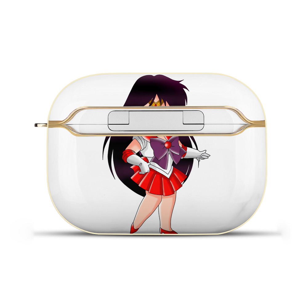 （画像用） 美少女戦士セーラームーン 火野レイ ひの レイ Sailor Moon Hino Rei （セーラーマーズ,Sailor Mars） 【AirPods Pro用】ハードシェル保護ケース｜耐衝撃・防指紋・カラビナ付き商品仕様
