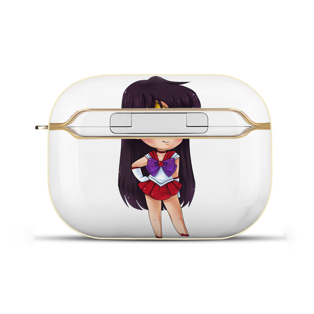（画像用） 美少女戦士セーラームーン 火野レイ ひの レイ Sailor Moon Hino Rei （セーラーマーズ,Sailor Mars） 【AirPods Pro用】ハードシェル保護ケース｜耐衝撃・防指紋・カラビナ付き商品仕様