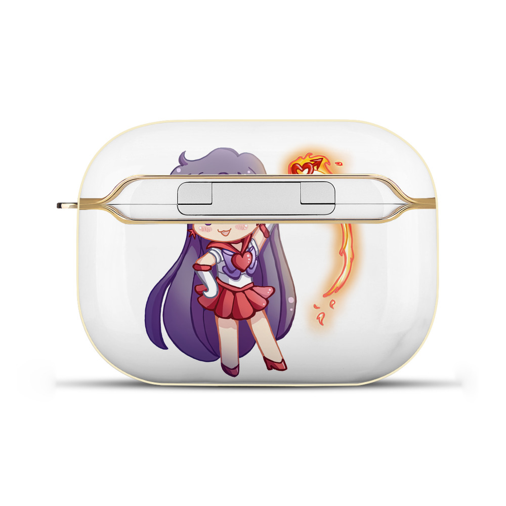 （画像用） 美少女戦士セーラームーン 火野レイ ひの レイ Sailor Moon Hino Rei （セーラーマーズ,Sailor Mars） 【AirPods Pro用】ハードシェル保護ケース｜耐衝撃・防指紋・カラビナ付き商品仕様