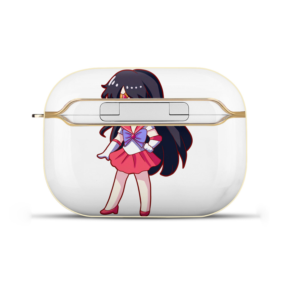 （画像用） 美少女戦士セーラームーン 火野レイ ひの レイ Sailor Moon Hino Rei （セーラーマーズ,Sailor Mars） 【AirPods Pro用】ハードシェル保護ケース｜耐衝撃・防指紋・カラビナ付き商品仕様
