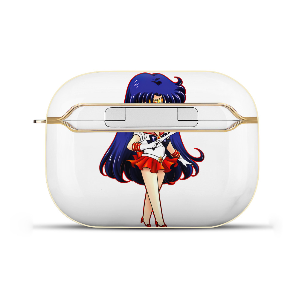 （画像用） 美少女戦士セーラームーン 火野レイ ひの レイ Sailor Moon Hino Rei （セーラーマーズ,Sailor Mars） 【AirPods Pro用】ハードシェル保護ケース｜耐衝撃・防指紋・カラビナ付き商品仕様