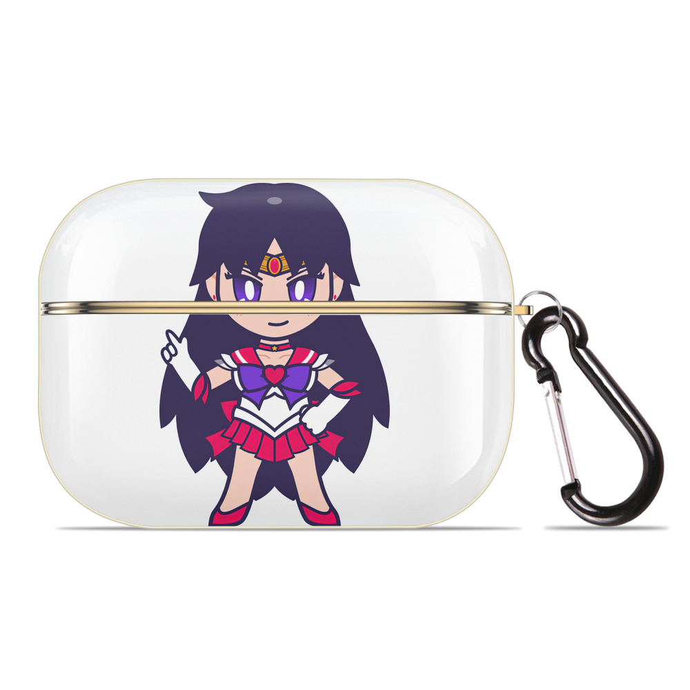 （画像用） 美少女戦士セーラームーン 火野レイ ひの レイ Sailor Moon Hino Rei （セーラーマーズ,Sailor Mars） 【AirPods Pro用】ハードシェル保護ケース｜耐衝撃・防指紋・カラビナ付き商品仕様