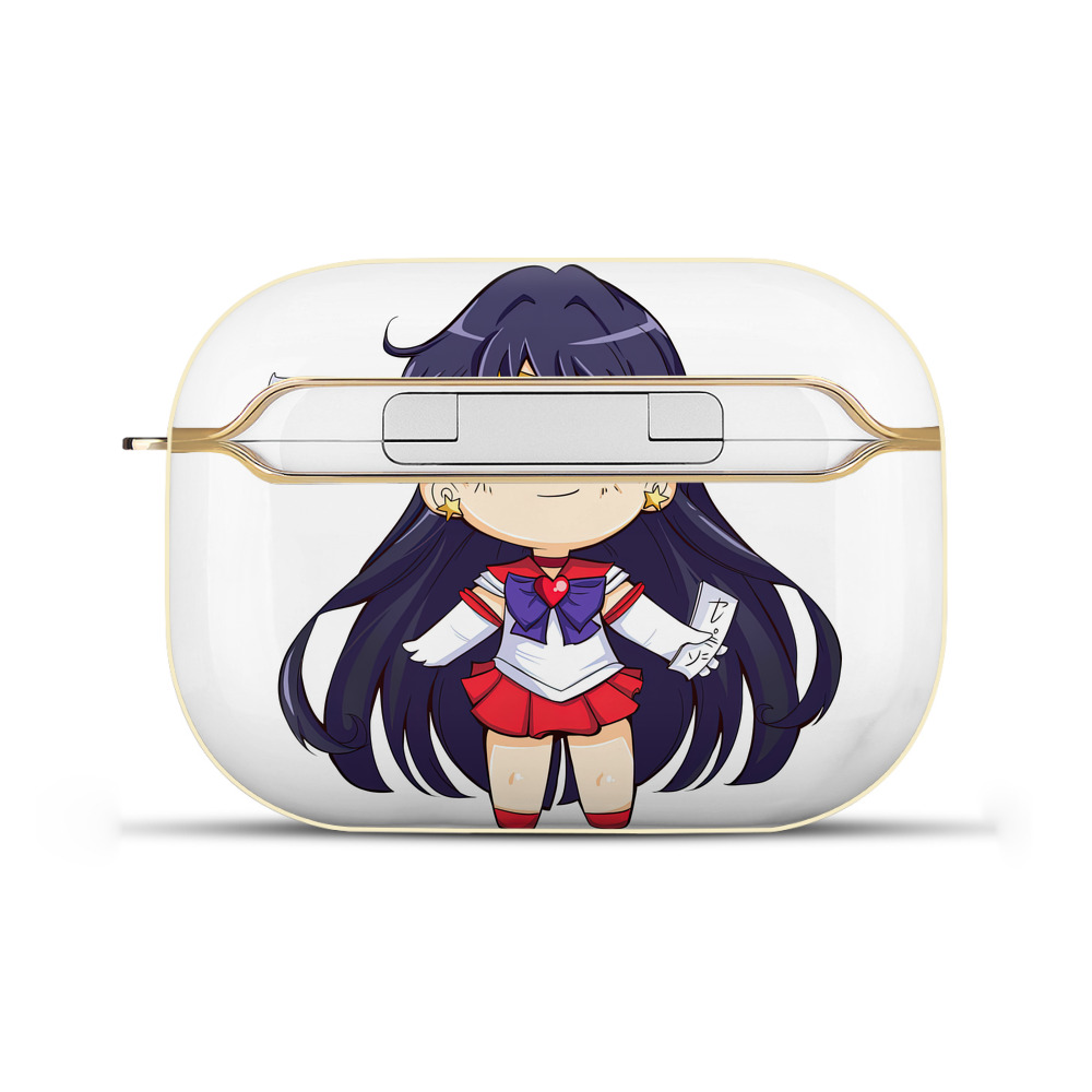（画像用） 美少女戦士セーラームーン 火野レイ ひの レイ Sailor Moon Hino Rei （セーラーマーズ,Sailor Mars） 【AirPods Pro用】ハードシェル保護ケース｜耐衝撃・防指紋・カラビナ付き商品仕様
