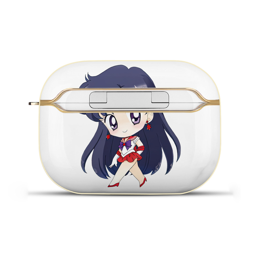 （画像用） 美少女戦士セーラームーン 火野レイ ひの レイ Sailor Moon Hino Rei （セーラーマーズ,Sailor Mars） 【AirPods Pro用】ハードシェル保護ケース｜耐衝撃・防指紋・カラビナ付き商品仕様