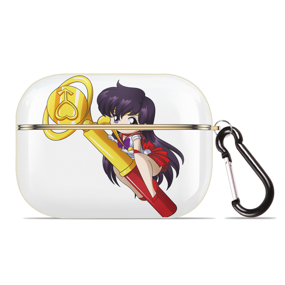 （画像用） 美少女戦士セーラームーン 火野レイ ひの レイ Sailor Moon Hino Rei （セーラーマーズ,Sailor Mars） 【AirPods Pro用】ハードシェル保護ケース｜耐衝撃・防指紋・カラビナ付き商品仕様