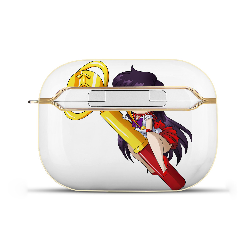 （画像用） 美少女戦士セーラームーン 火野レイ ひの レイ Sailor Moon Hino Rei （セーラーマーズ,Sailor Mars） 【AirPods Pro用】ハードシェル保護ケース｜耐衝撃・防指紋・カラビナ付き商品仕様