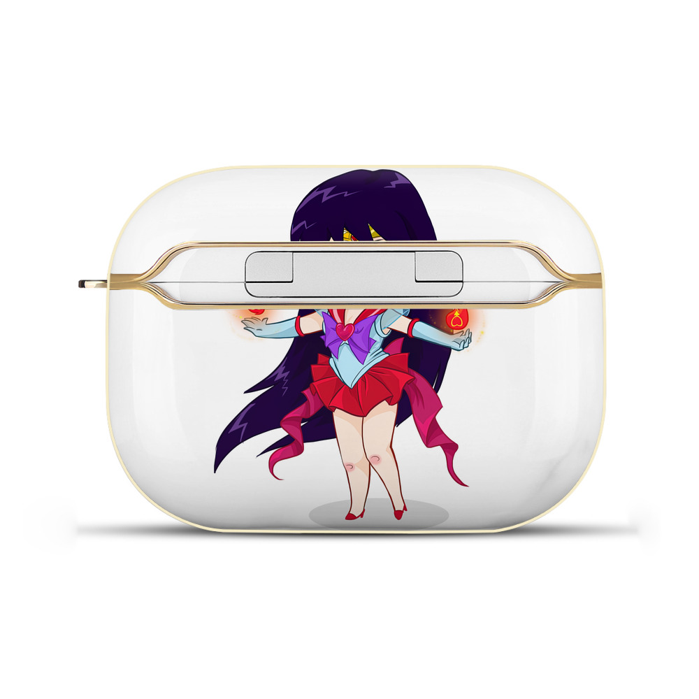 （画像用） 美少女戦士セーラームーン 火野レイ ひの レイ Sailor Moon Hino Rei （セーラーマーズ,Sailor Mars） 【AirPods Pro用】ハードシェル保護ケース｜耐衝撃・防指紋・カラビナ付き商品仕様