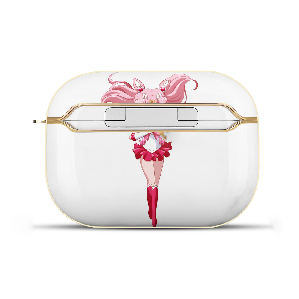 （画像用） 美少女戦士セーラームーン ちびうさ Sailor Moon Chibiusa Tsukino Usagi Small Lady Serenity 【AirPods Pro用】ハードシェル保護ケース｜耐衝撃・防指紋・カラビナ付き商品仕様