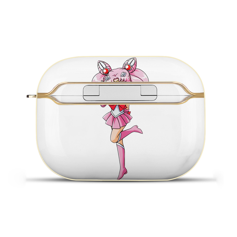 （画像用） 美少女戦士セーラームーン ちびうさ Sailor Moon Chibiusa Tsukino Usagi Small Lady Serenity 【AirPods Pro用】ハードシェル保護ケース｜耐衝撃・防指紋・カラビナ付き商品仕様