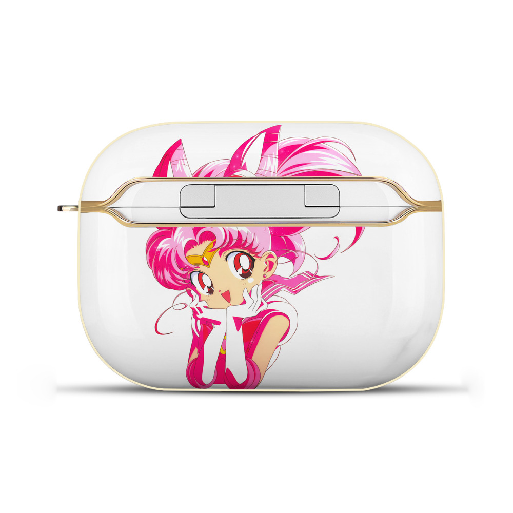 （画像用） 美少女戦士セーラームーン ちびうさ Sailor Moon Chibiusa Tsukino Usagi Small Lady Serenity 【AirPods Pro用】ハードシェル保護ケース｜耐衝撃・防指紋・カラビナ付き商品仕様