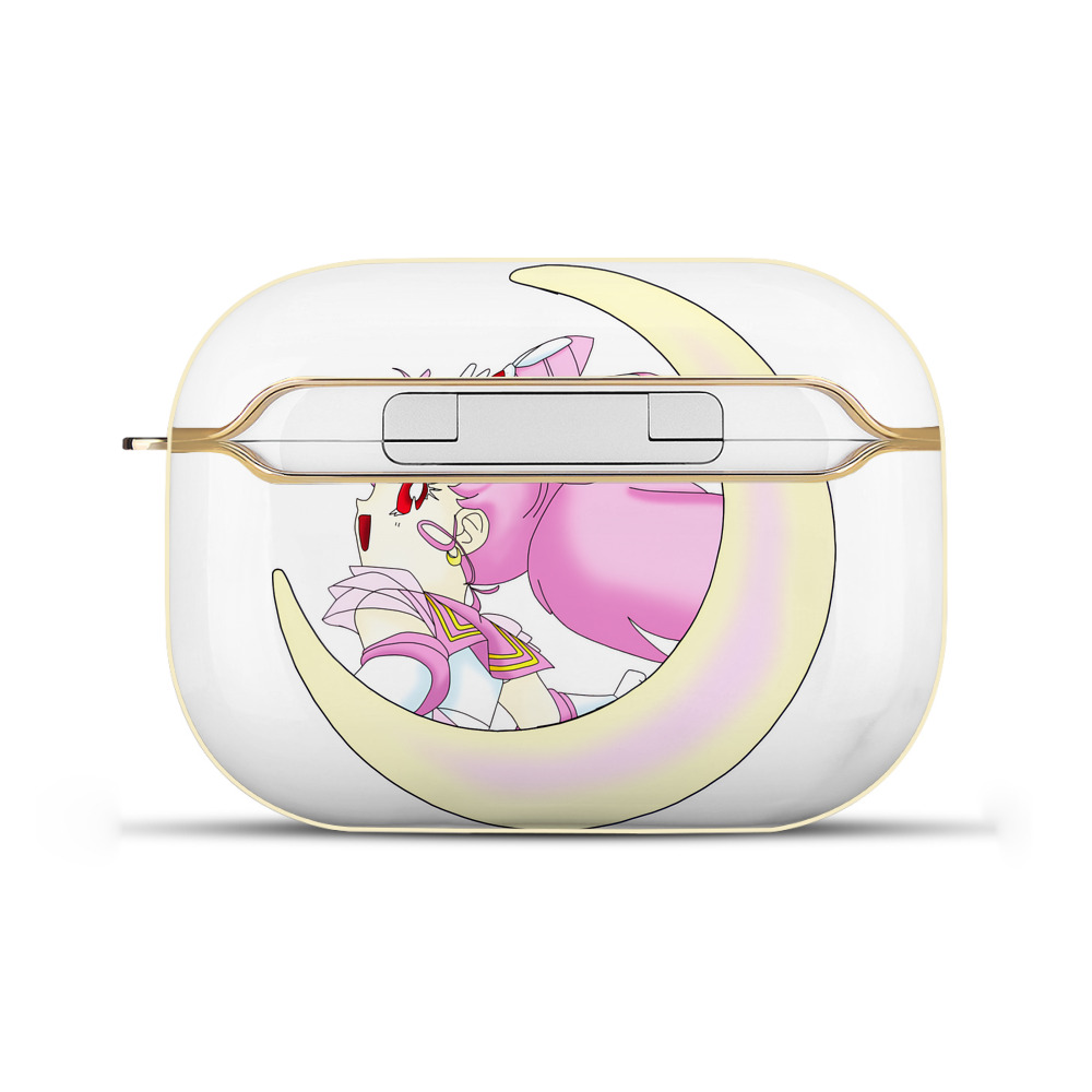 （画像用） 美少女戦士セーラームーン ちびうさ Sailor Moon Chibiusa Tsukino Usagi Small Lady Serenity 【AirPods Pro用】ハードシェル保護ケース｜耐衝撃・防指紋・カラビナ付き商品仕様