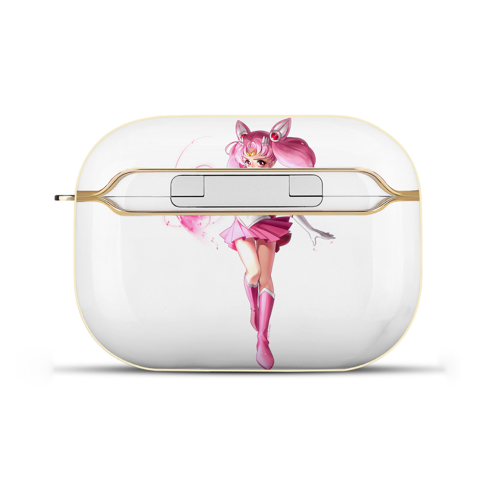 （画像用） 美少女戦士セーラームーン ちびうさ Sailor Moon Chibiusa Tsukino Usagi Small Lady Serenity 【AirPods Pro用】ハードシェル保護ケース｜耐衝撃・防指紋・カラビナ付き商品仕様