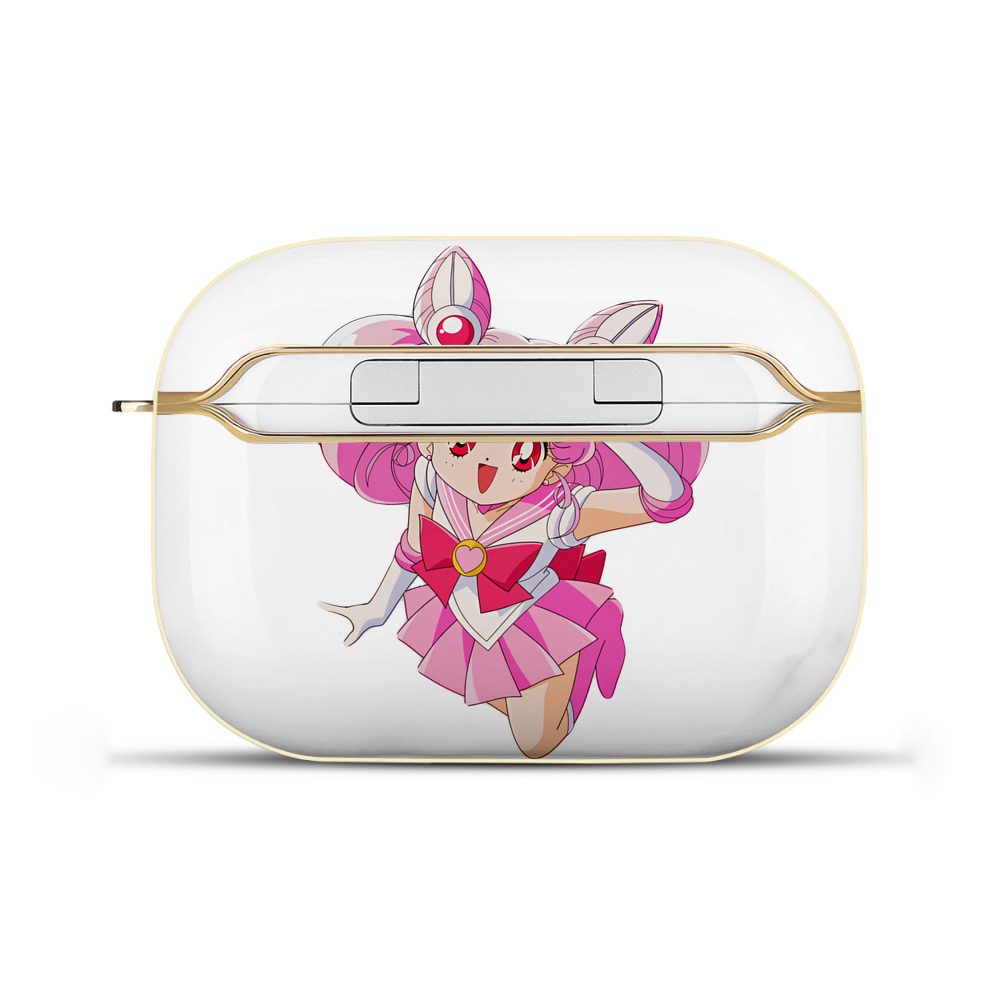 （画像用） 美少女戦士セーラームーン ちびうさ Sailor Moon Chibiusa Tsukino Usagi Small Lady Serenity 【AirPods Pro用】ハードシェル保護ケース｜耐衝撃・防指紋・カラビナ付き商品仕様