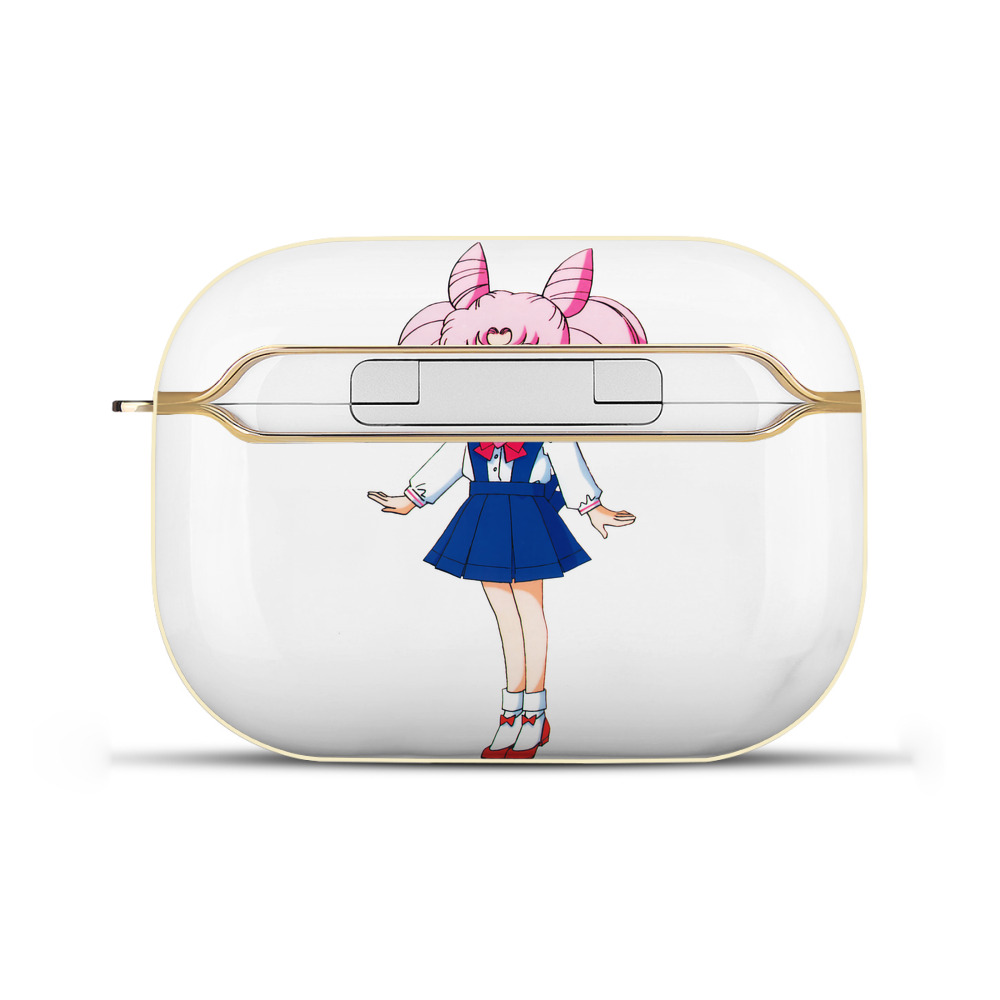 （画像用） 美少女戦士セーラームーン ちびうさ Sailor Moon Chibiusa Tsukino Usagi Small Lady Serenity 【AirPods Pro用】ハードシェル保護ケース｜耐衝撃・防指紋・カラビナ付き商品仕様