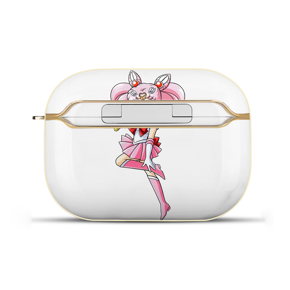 （画像用） 美少女戦士セーラームーン ちびうさ Sailor Moon Chibiusa Tsukino Usagi Small Lady Serenity 【AirPods Pro用】ハードシェル保護ケース｜耐衝撃・防指紋・カラビナ付き商品仕様