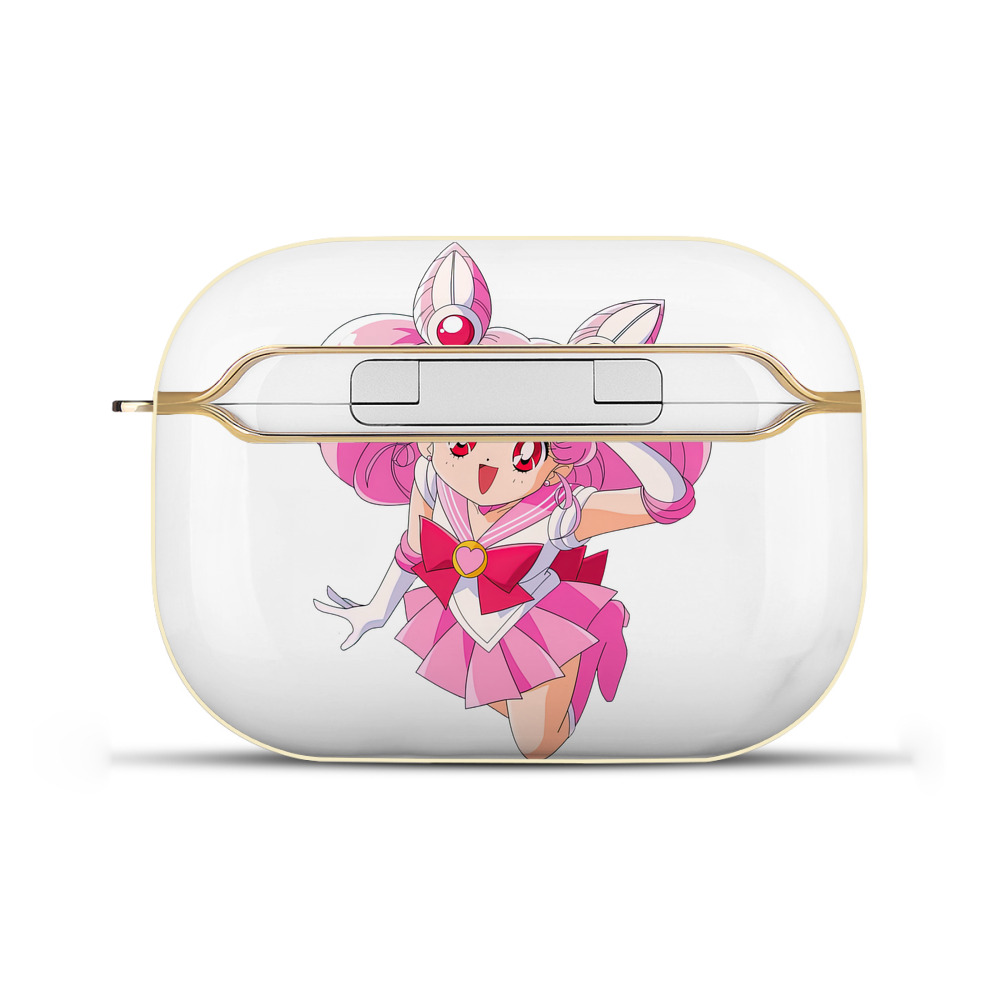（画像用） 美少女戦士セーラームーン ちびうさ Sailor Moon Chibiusa Tsukino Usagi Small Lady Serenity 【AirPods Pro用】ハードシェル保護ケース｜耐衝撃・防指紋・カラビナ付き商品仕様