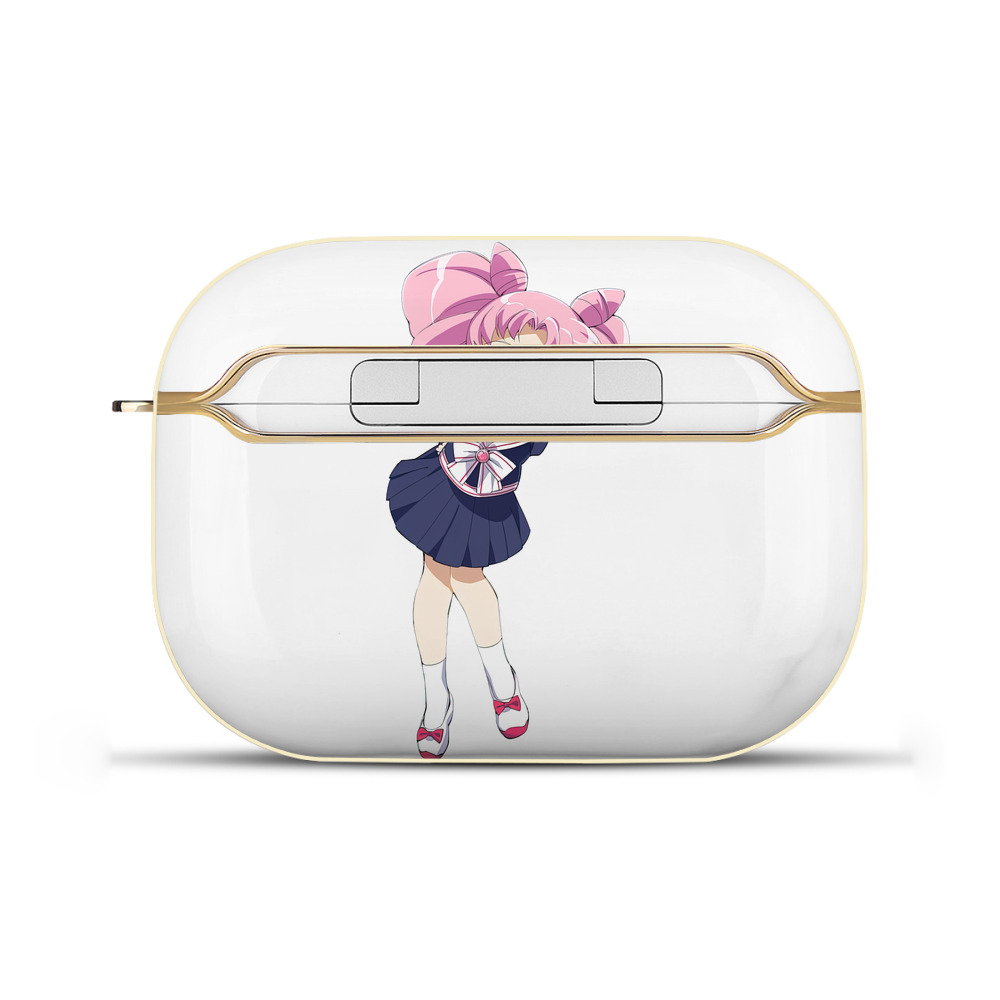 （画像用） 美少女戦士セーラームーン ちびうさ Sailor Moon Chibiusa Tsukino Usagi Small Lady Serenity 【AirPods Pro用】ハードシェル保護ケース｜耐衝撃・防指紋・カラビナ付き商品仕様