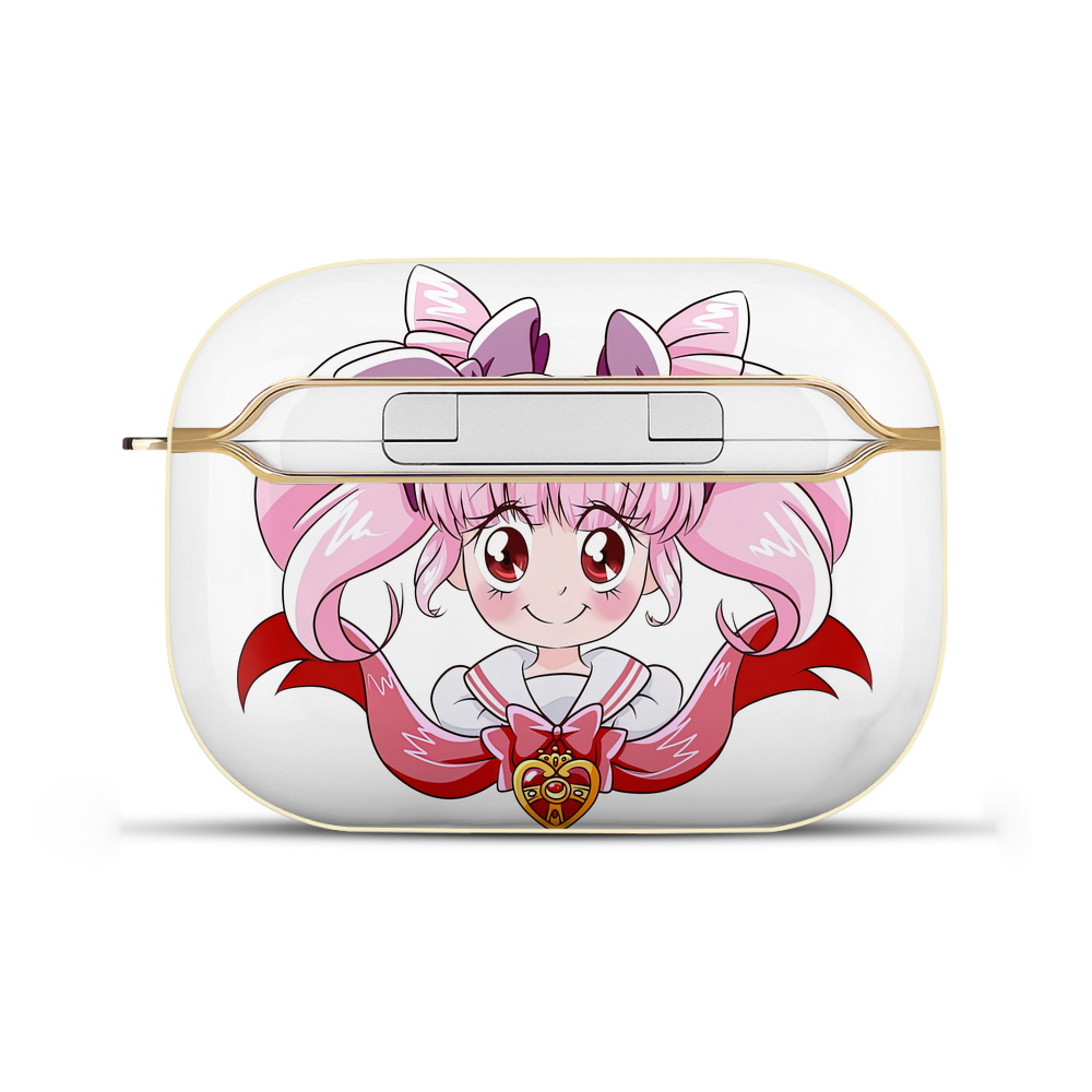 （画像用） 美少女戦士セーラームーン ちびうさ Sailor Moon Chibiusa Tsukino Usagi Small Lady Serenity 【AirPods Pro用】ハードシェル保護ケース｜耐衝撃・防指紋・カラビナ付き商品仕様