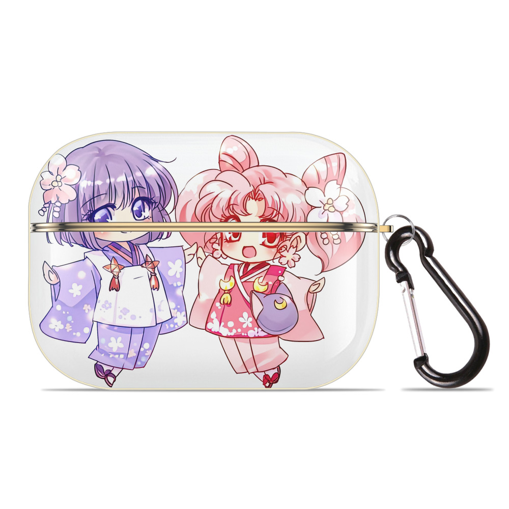 （画像用） 美少女戦士セーラームーン ちびうさ Sailor Moon Chibiusa Tsukino Usagi Small Lady Serenity 【AirPods Pro用】ハードシェル保護ケース｜耐衝撃・防指紋・カラビナ付き商品仕様