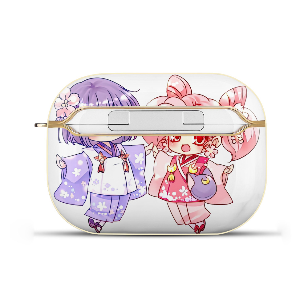 （画像用） 美少女戦士セーラームーン ちびうさ Sailor Moon Chibiusa Tsukino Usagi Small Lady Serenity 【AirPods Pro用】ハードシェル保護ケース｜耐衝撃・防指紋・カラビナ付き商品仕様
