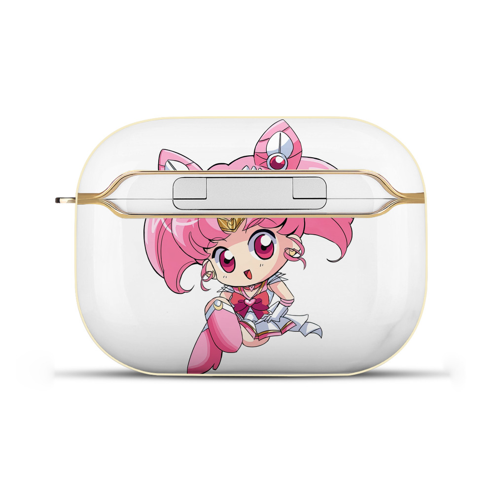 （画像用） 美少女戦士セーラームーン ちびうさ Sailor Moon Chibiusa Tsukino Usagi Small Lady Serenity 【AirPods Pro用】ハードシェル保護ケース｜耐衝撃・防指紋・カラビナ付き商品仕様