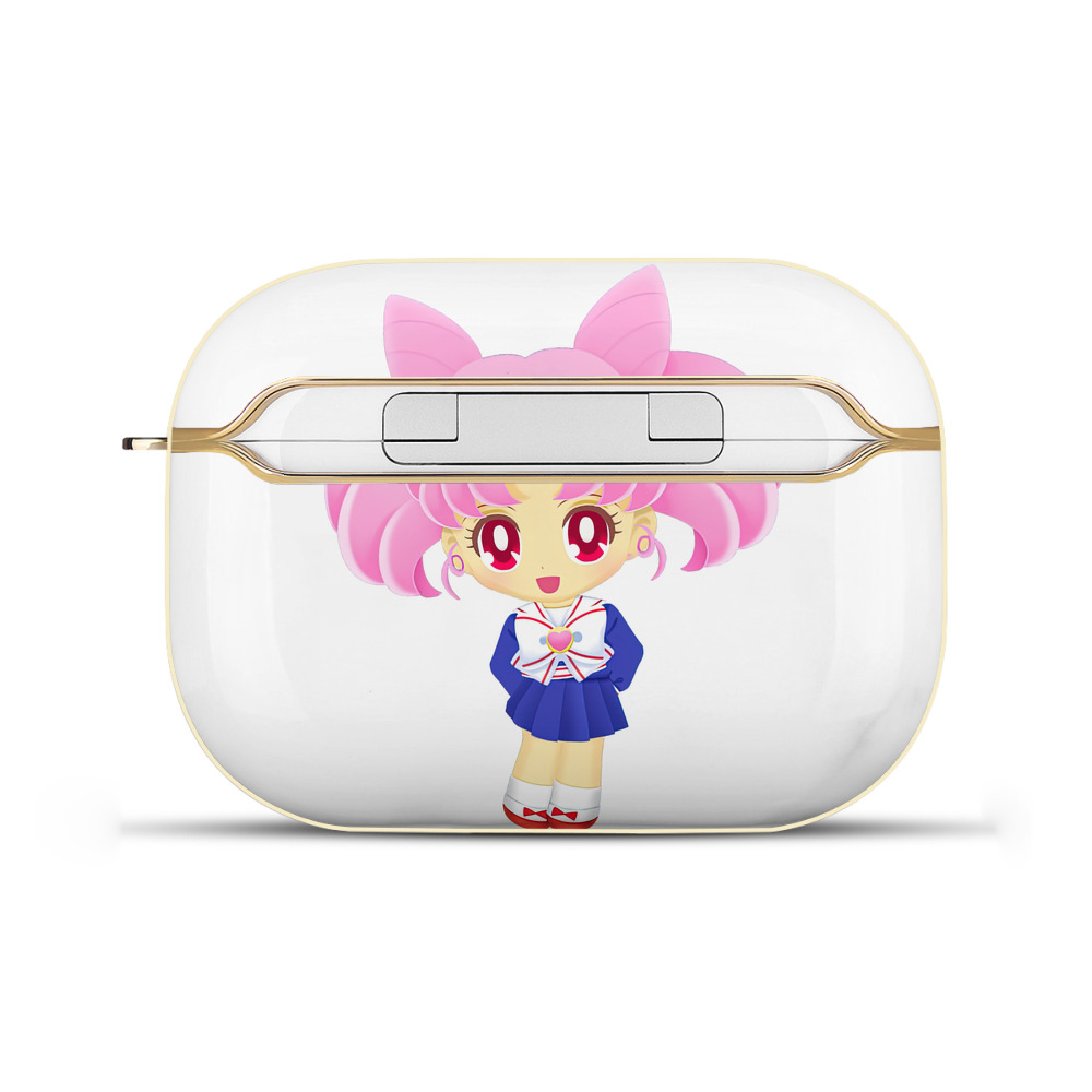 （画像用） 美少女戦士セーラームーン ちびうさ Sailor Moon Chibiusa Tsukino Usagi Small Lady Serenity 【AirPods Pro用】ハードシェル保護ケース｜耐衝撃・防指紋・カラビナ付き商品仕様