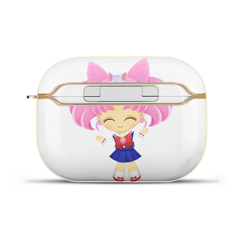 （画像用） 美少女戦士セーラームーン ちびうさ Sailor Moon Chibiusa Tsukino Usagi Small Lady Serenity 【AirPods Pro用】ハードシェル保護ケース｜耐衝撃・防指紋・カラビナ付き商品仕様