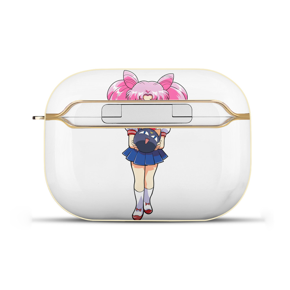 （画像用） 美少女戦士セーラームーン ちびうさ Sailor Moon Chibiusa Tsukino Usagi Small Lady Serenity 【AirPods Pro用】ハードシェル保護ケース｜耐衝撃・防指紋・カラビナ付き商品仕様