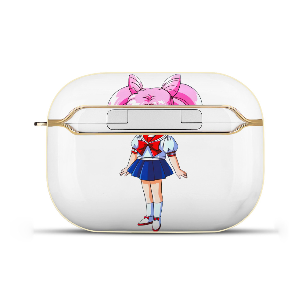 （画像用） 美少女戦士セーラームーン ちびうさ Sailor Moon Chibiusa Tsukino Usagi Small Lady Serenity 【AirPods Pro用】ハードシェル保護ケース｜耐衝撃・防指紋・カラビナ付き商品仕様