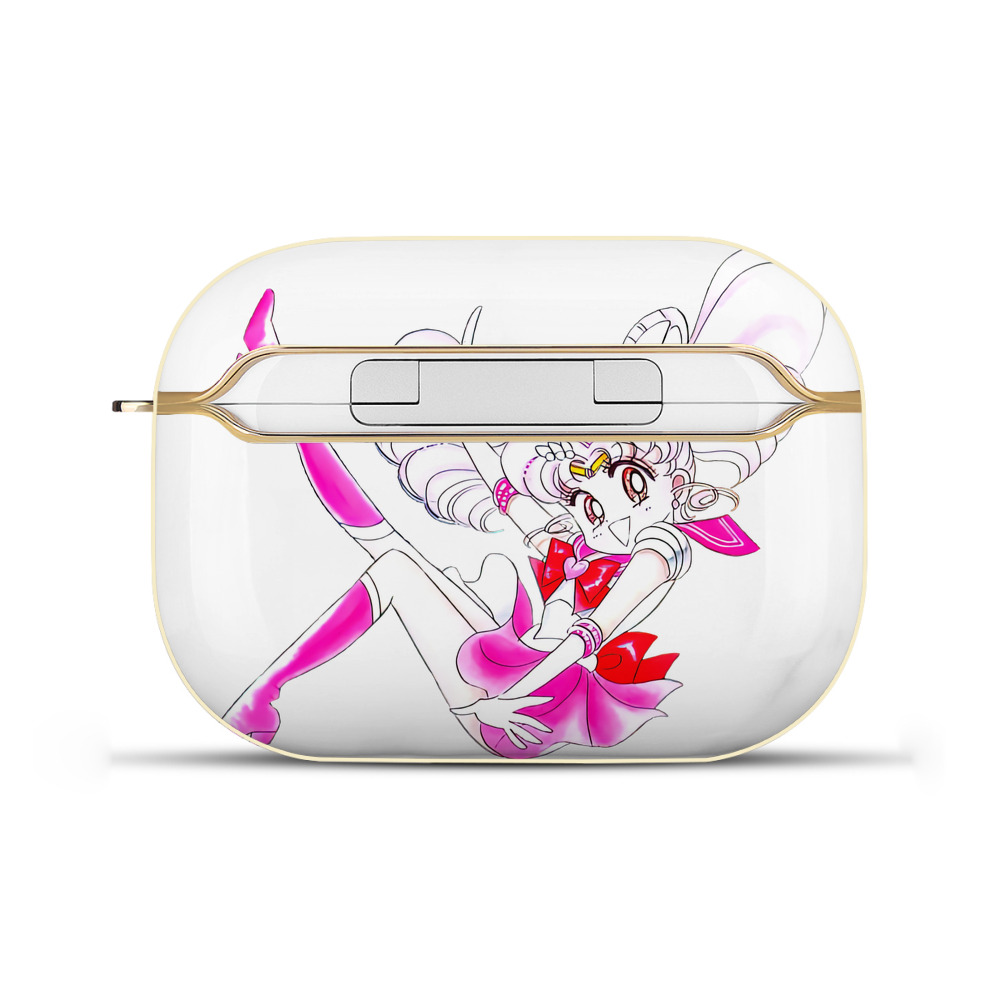 （画像用） 美少女戦士セーラームーン ちびうさ Sailor Moon Chibiusa Tsukino Usagi Small Lady Serenity 【AirPods Pro用】ハードシェル保護ケース｜耐衝撃・防指紋・カラビナ付き商品仕様
