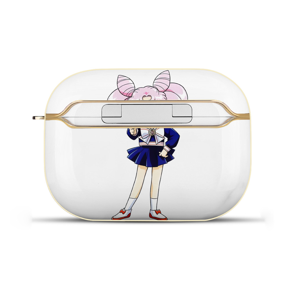 （画像用） 美少女戦士セーラームーン ちびうさ Sailor Moon Chibiusa Tsukino Usagi Small Lady Serenity 【AirPods Pro用】ハードシェル保護ケース｜耐衝撃・防指紋・カラビナ付き商品仕様