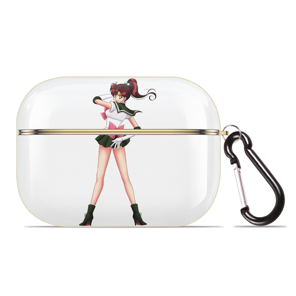 （画像用） 美少女戦士セーラームーン 木野 まこと きの まこと Sailor Moon Kino Makoto （セーラージュピター；Sailor Jupiter） 【AirPods Pro用】ハードシェル保護ケース｜耐衝撃・防指紋・カラビナ付き商品仕様