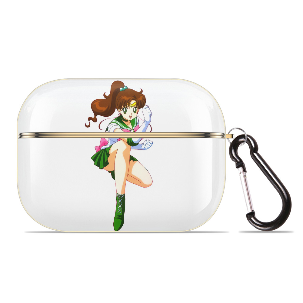 （画像用） 美少女戦士セーラームーン 木野 まこと きの まこと Sailor Moon Kino Makoto （セーラージュピター；Sailor Jupiter） 【AirPods Pro用】ハードシェル保護ケース｜耐衝撃・防指紋・カラビナ付き商品仕様