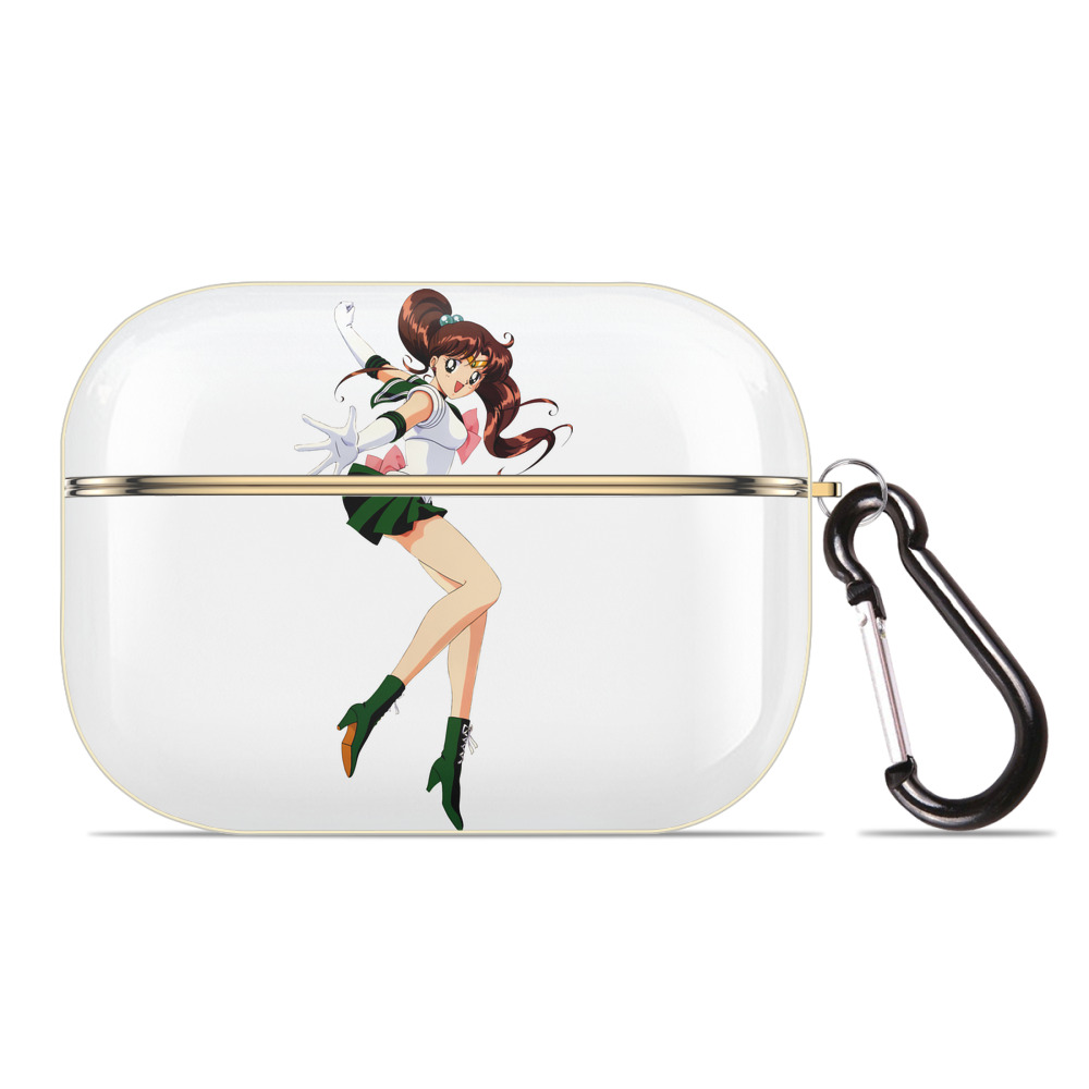 （画像用） 美少女戦士セーラームーン 木野 まこと きの まこと Sailor Moon Kino Makoto （セーラージュピター；Sailor Jupiter） 【AirPods Pro用】ハードシェル保護ケース｜耐衝撃・防指紋・カラビナ付き商品仕様