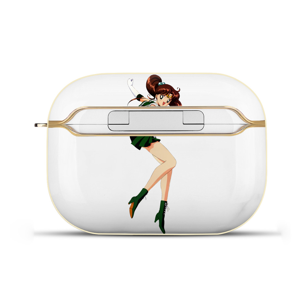 （画像用） 美少女戦士セーラームーン 木野 まこと きの まこと Sailor Moon Kino Makoto （セーラージュピター；Sailor Jupiter） 【AirPods Pro用】ハードシェル保護ケース｜耐衝撃・防指紋・カラビナ付き商品仕様