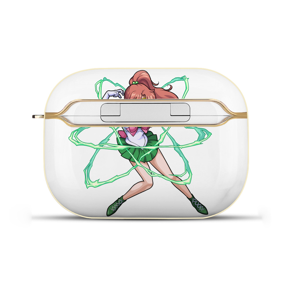 （画像用） 美少女戦士セーラームーン 木野 まこと きの まこと Sailor Moon Kino Makoto （セーラージュピター；Sailor Jupiter） 【AirPods Pro用】ハードシェル保護ケース｜耐衝撃・防指紋・カラビナ付き商品仕様