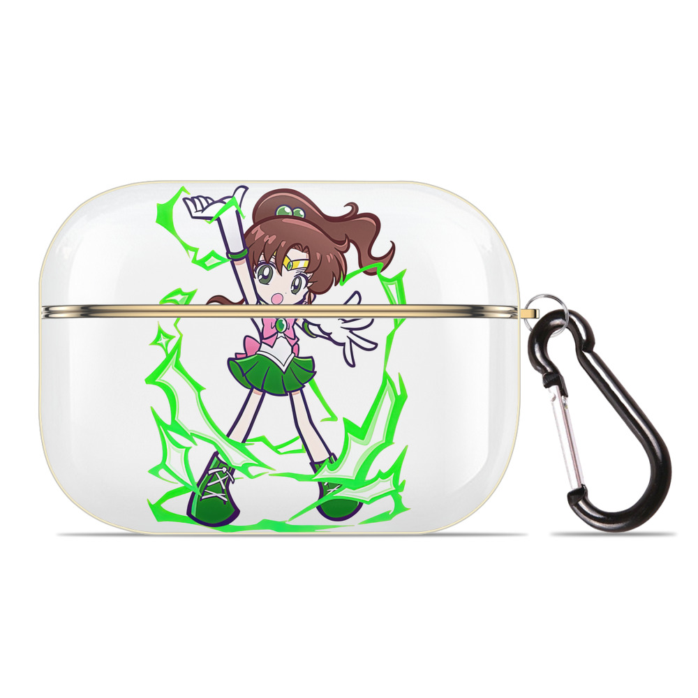 （画像用） 美少女戦士セーラームーン 木野 まこと きの まこと Sailor Moon Kino Makoto （セーラージュピター；Sailor Jupiter） 【AirPods Pro用】ハードシェル保護ケース｜耐衝撃・防指紋・カラビナ付き商品仕様