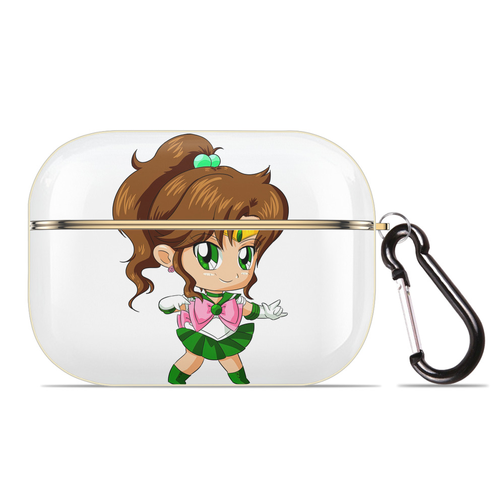 （画像用） 美少女戦士セーラームーン 木野 まこと きの まこと Sailor Moon Kino Makoto （セーラージュピター；Sailor Jupiter） 【AirPods Pro用】ハードシェル保護ケース｜耐衝撃・防指紋・カラビナ付き商品仕様