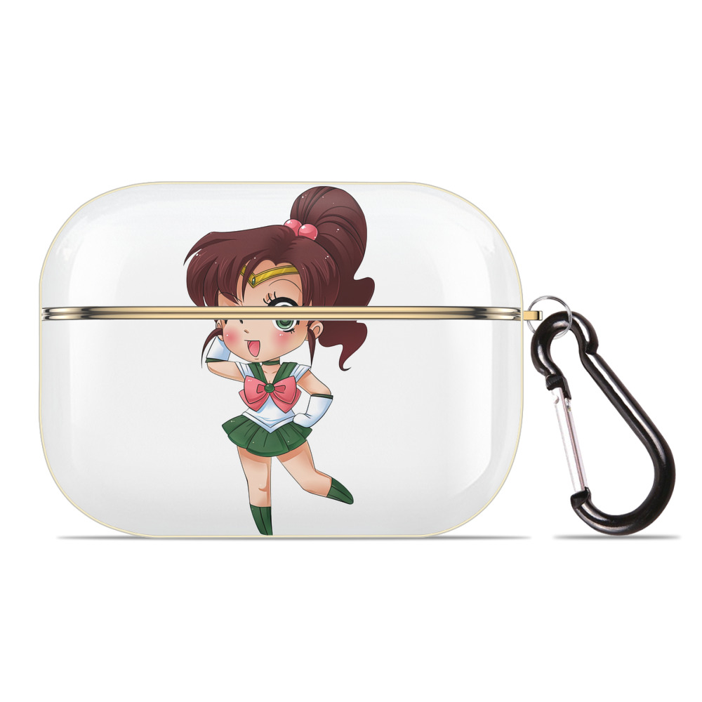 （画像用） 美少女戦士セーラームーン 木野 まこと きの まこと Sailor Moon Kino Makoto （セーラージュピター；Sailor Jupiter） 【AirPods Pro用】ハードシェル保護ケース｜耐衝撃・防指紋・カラビナ付き商品仕様