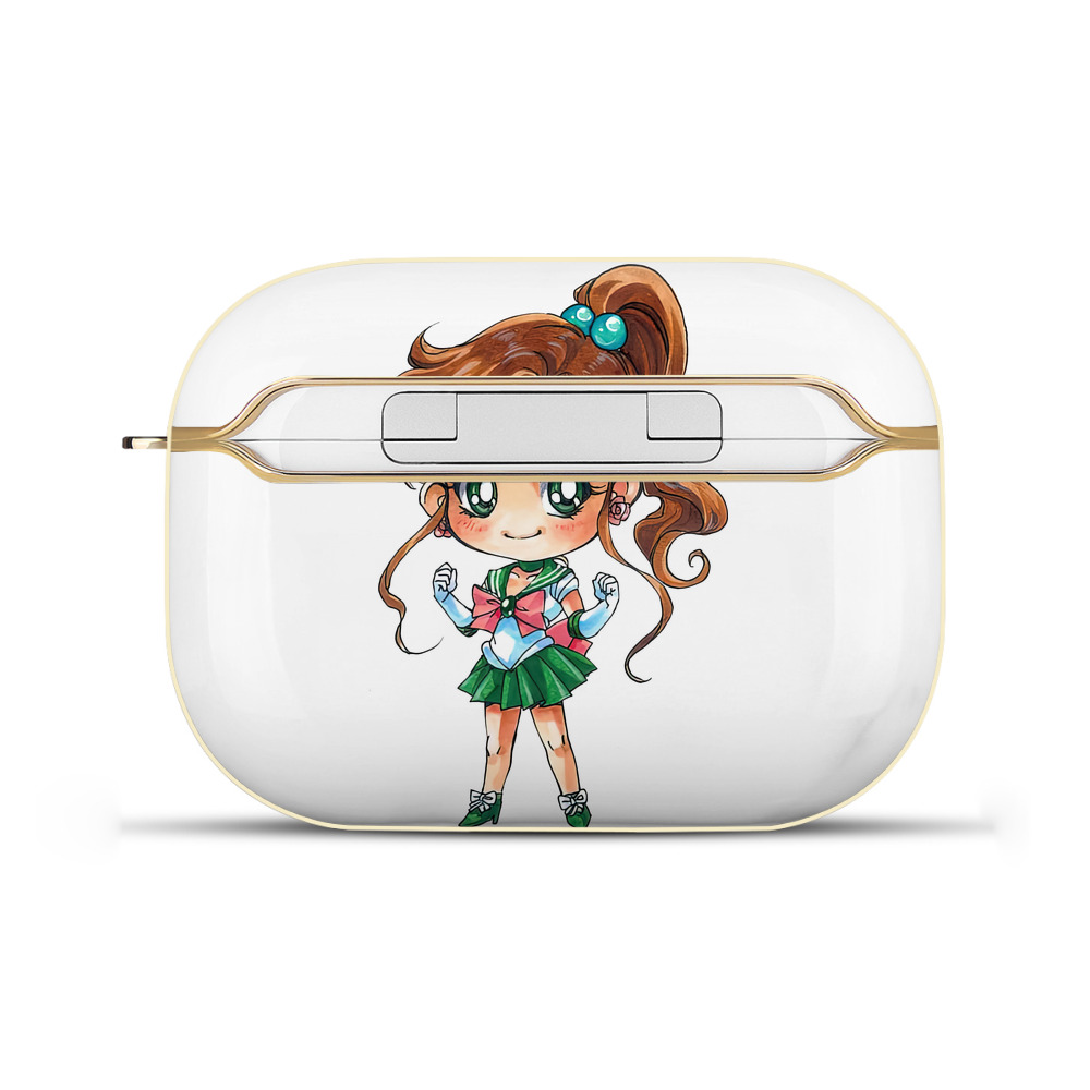 （画像用） 美少女戦士セーラームーン 木野 まこと きの まこと Sailor Moon Kino Makoto （セーラージュピター；Sailor Jupiter） 【AirPods Pro用】ハードシェル保護ケース｜耐衝撃・防指紋・カラビナ付き商品仕様